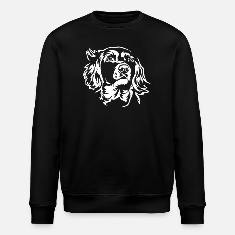 Münsterländer Kopf "Black Edition" - Stanley/Stella Unisex Bio-Sweatshirt ROLLER - Schwarz