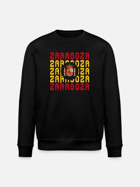 Design drapeau Espagne Saragosse - Sweat bio ROLLER Stanley/Stella Unisexe - noir