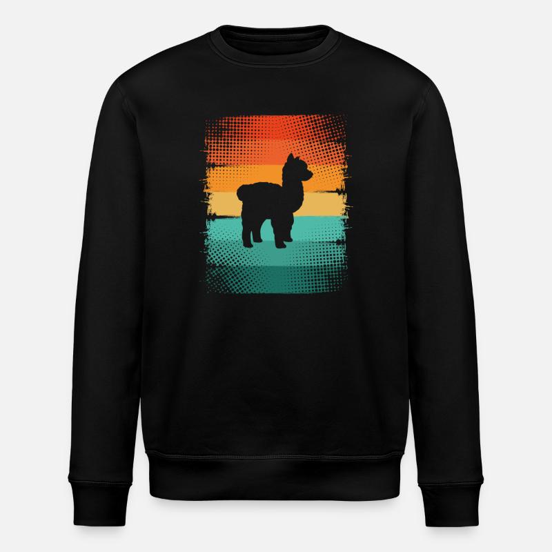 Alpaka - Stanley/Stella Unisex Bio-Sweatshirt ROLLER - Schwarz