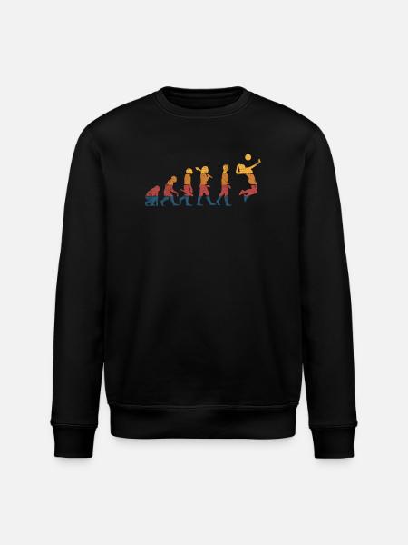 Volleyball Volleyballspieler - Stanley/Stella Unisex Bio-Sweatshirt ROLLER - Schwarz