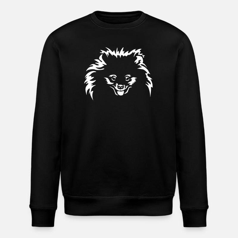 Zwergspitz Head « Black Edition » - Sweat bio ROLLER Stanley/Stella Unisexe - noir