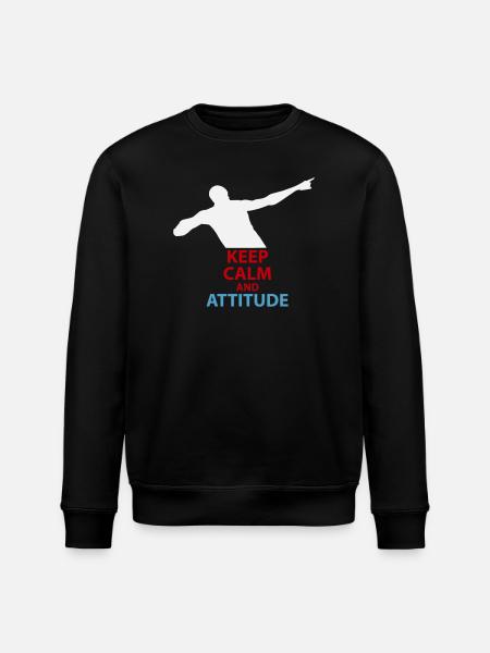 Calm and Attitude Silhouette - Stanley/Stella ROLLER Unisex Organic Sweatshirt - black