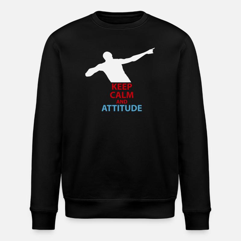 Ruhe und Attitüde Silhouette - Stanley/Stella Unisex Bio-Sweatshirt ROLLER - Schwarz