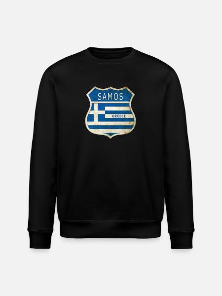 Samos Grèce Armoiries Drapeaux Design - Sweat bio ROLLER Stanley/Stella Unisexe - noir