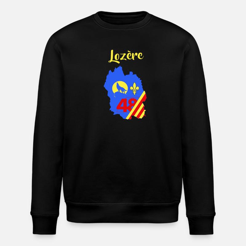 Lozère - Stanley/Stella Unisex Bio-Sweatshirt ROLLER - Schwarz