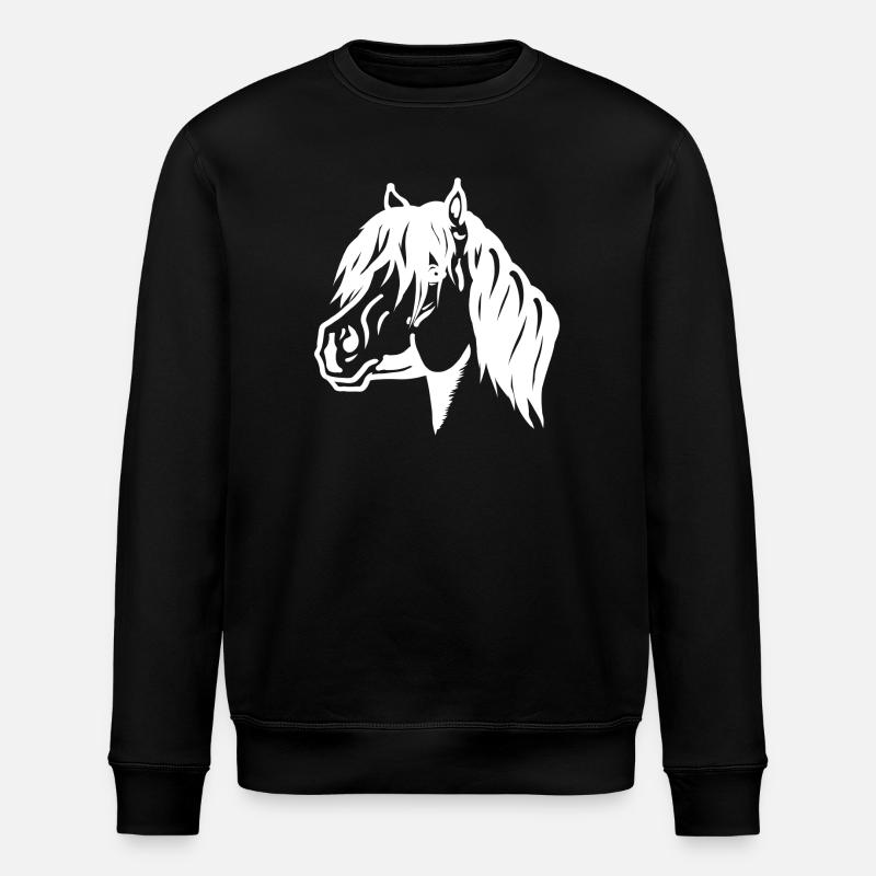 Pony Portrait weiß - Stanley/Stella Unisex Bio-Sweatshirt ROLLER - Schwarz