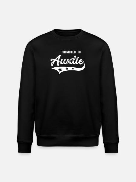 Promoted to Aunt - Stanley/Stella ROLLER Unisex Organic Sweatshirt - black