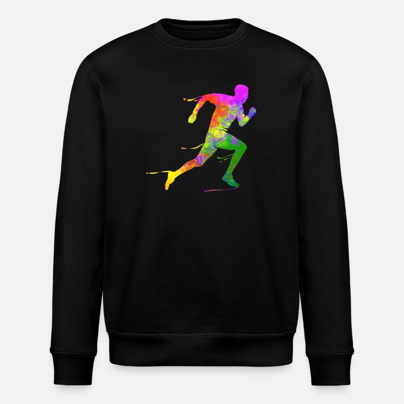 Demi-marathon runner sprint triathlète Finisher - Sweat bio ROLLER Stanley/Stella Unisexe - noir