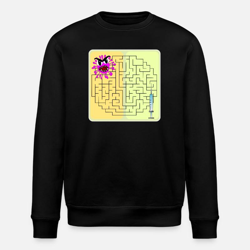 Riddle Virus - Sweat bio ROLLER Stanley/Stella Unisexe - noir