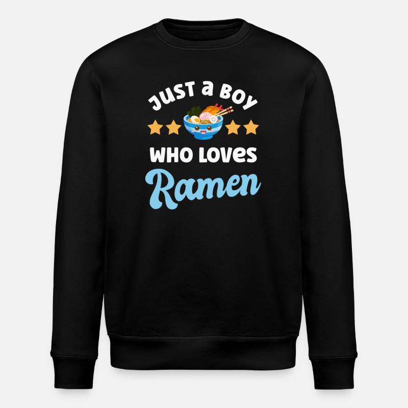 Ramen Noodles - Stanley/Stella ROLLER Unisex Organic Sweatshirt - black