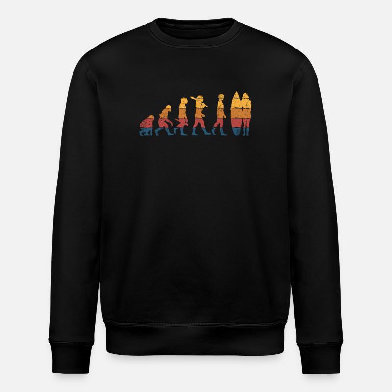 Surferin Surfen - Stanley/Stella Unisex Bio-Sweatshirt ROLLER - Schwarz