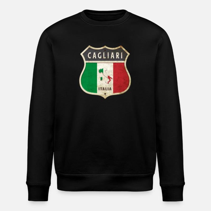 Cagliari Italie Armoiries Drapeaux Design - Sweat bio ROLLER Stanley/Stella Unisexe - noir