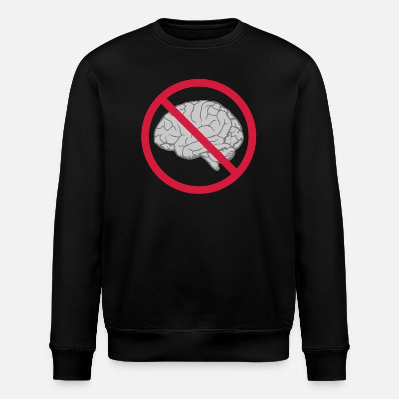 Brain Forbidden Shield - Stanley/Stella ROLLER Unisex Organic Sweatshirt - black