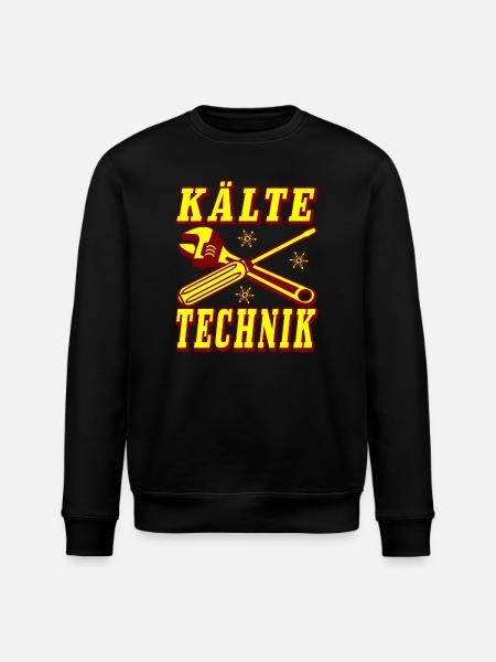 Kälte Technik Retro Design - Stanley/Stella Unisex Bio-Sweatshirt ROLLER - Schwarz