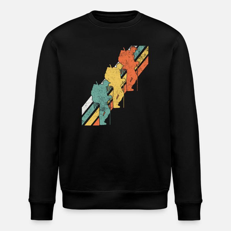 Wandern Wanderer - Stanley/Stella Unisex Bio-Sweatshirt ROLLER - Schwarz