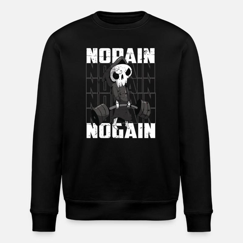 Body Building Skelett - Stanley/Stella Unisex Bio-Sweatshirt ROLLER - Schwarz