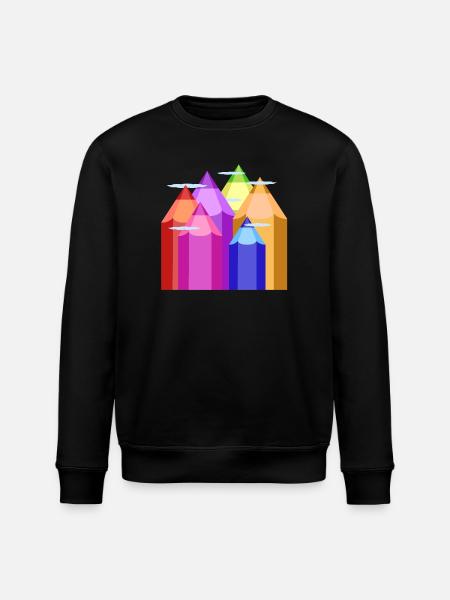 Pics de couleur - Sweat bio ROLLER Stanley/Stella Unisexe - noir