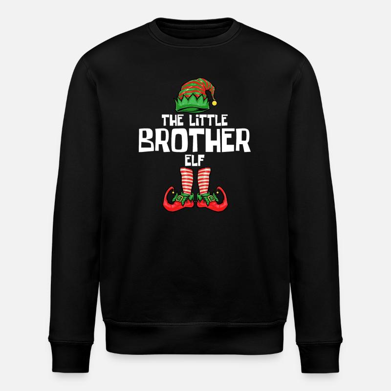Kleiner Bruder Elf - Stanley/Stella Unisex Bio-Sweatshirt ROLLER - Schwarz