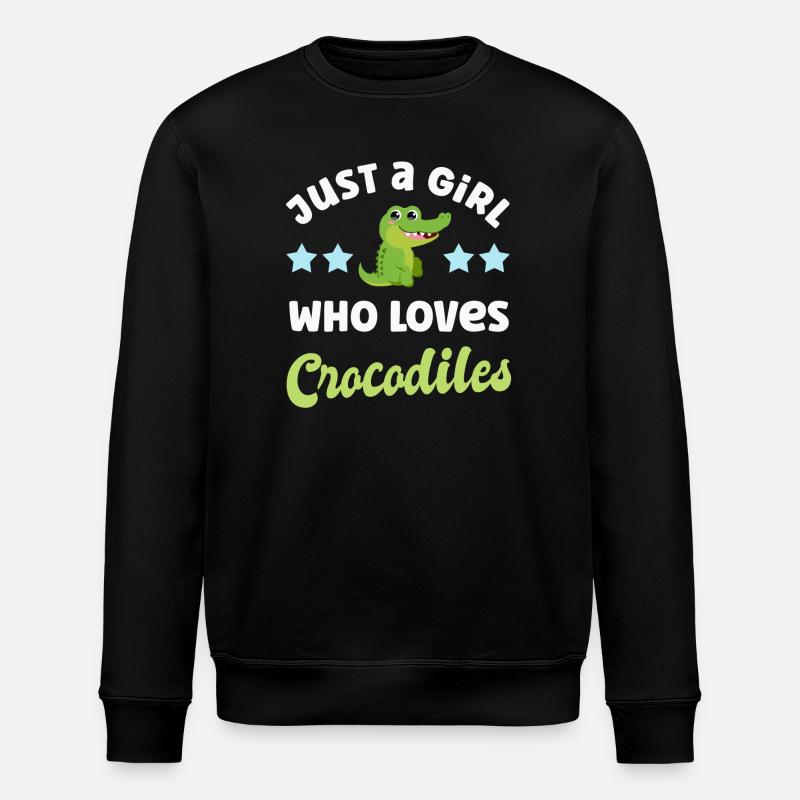 Crocodile Crocodiles - Stanley/Stella ROLLER Unisex Organic Sweatshirt - black