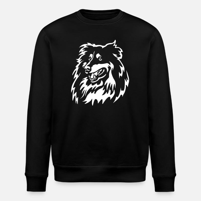 Sheltie Head « Black Edition » - Sweat bio ROLLER Stanley/Stella Unisexe - noir