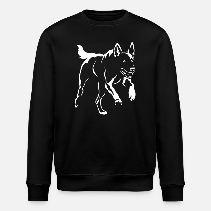 Malinois "Black Edition" - Stanley/Stella ROLLER Unisex Organic Sweatshirt - black