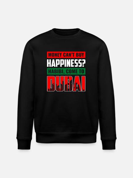 Moka can't buy happiness Design - Stanley/Stella ROLLER Unisex Organic Sweatshirt - black