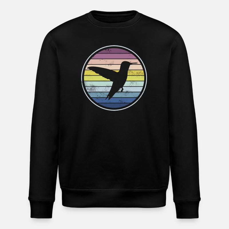 Hummingbird - Stanley/Stella ROLLER Unisex Organic Sweatshirt - black