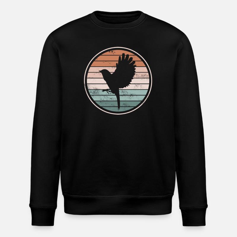 Vogel Vögel - Stanley/Stella Unisex Bio-Sweatshirt ROLLER - Schwarz