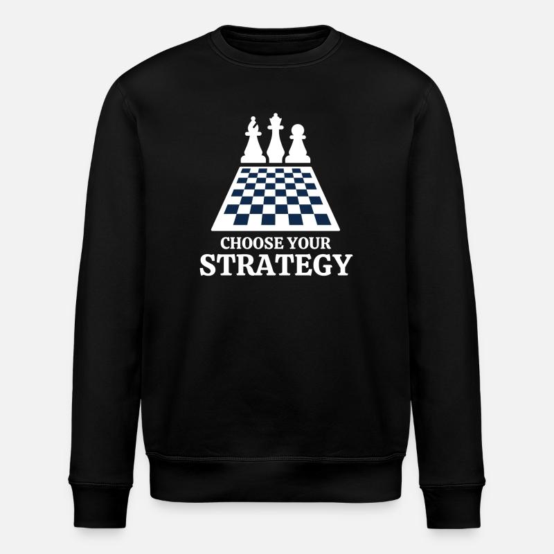 chess, chess, chess and mat - Stanley/Stella ROLLER Unisex Organic Sweatshirt - black