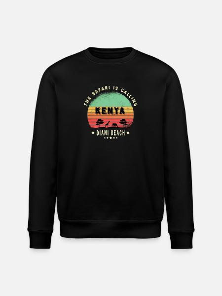 Diani Beach Kenia Safari Design - Stanley/Stella Unisex Bio-Sweatshirt ROLLER - Schwarz
