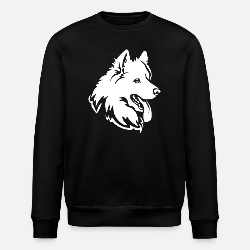Tête samoyède « Black Edition » - Sweat bio ROLLER Stanley/Stella Unisexe - noir