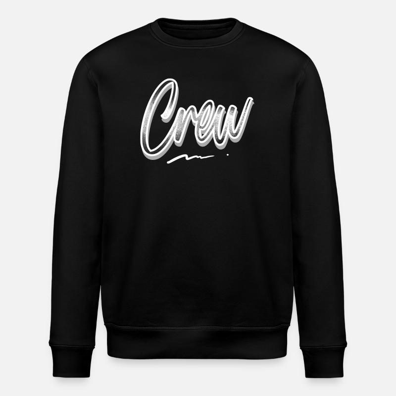 Crew - Stanley/Stella ROLLER Unisex Organic Sweatshirt - black