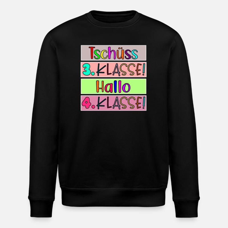 Grundschule Viertklässlerin - 4. Klasse - Stanley/Stella Unisex Bio-Sweatshirt ROLLER - Schwarz