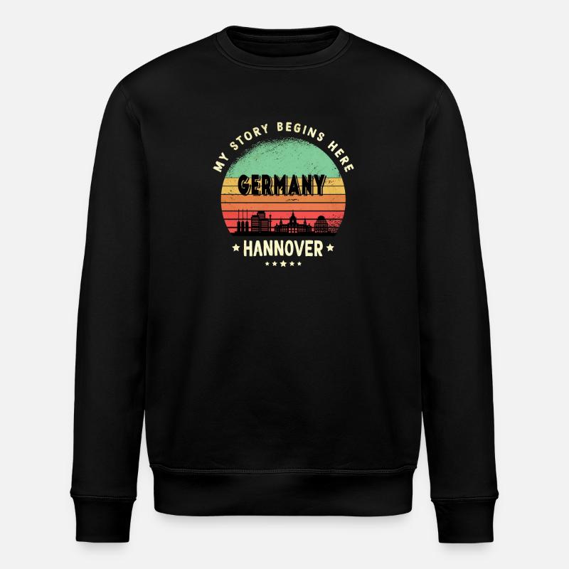 Hanovre Allemagne Skyline Design - Sweat bio ROLLER Stanley/Stella Unisexe - noir