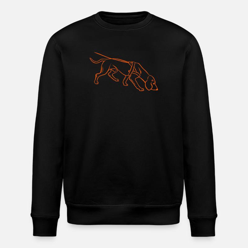 Schweißhund in orange - Stanley/Stella Unisex Bio-Sweatshirt ROLLER - Schwarz