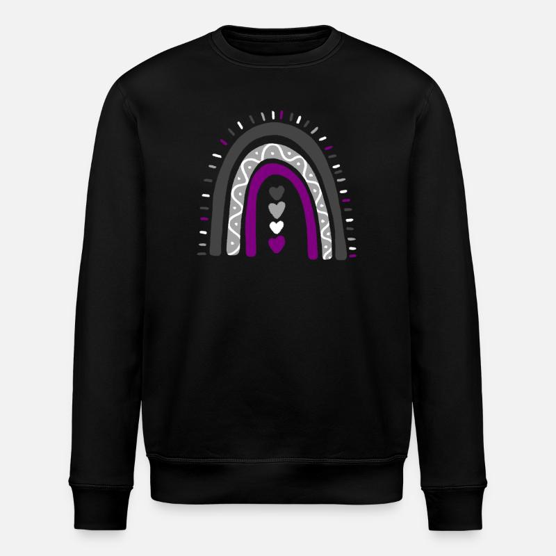 Boho Rainbow Ace Pride asexué - Sweat bio ROLLER Stanley/Stella Unisexe - noir