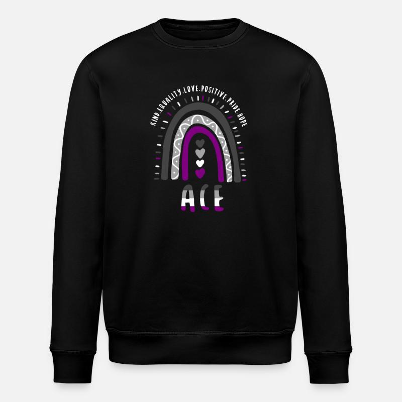 Ace Pride Boho Arc-en-ciel - Sweat bio ROLLER Stanley/Stella Unisexe - noir