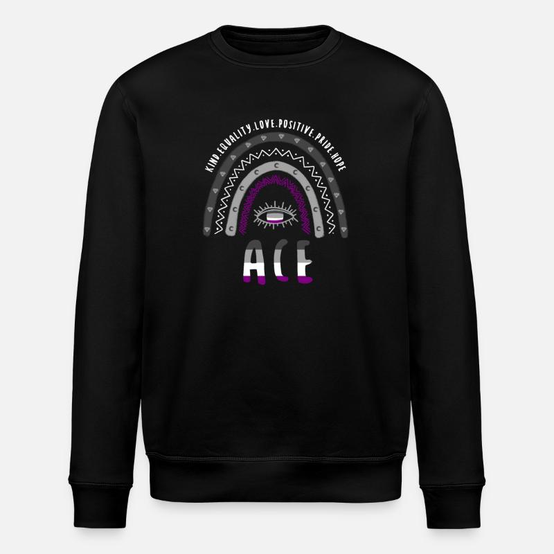 Boho Rainbow Ace Pride - Sweat bio ROLLER Stanley/Stella Unisexe - noir