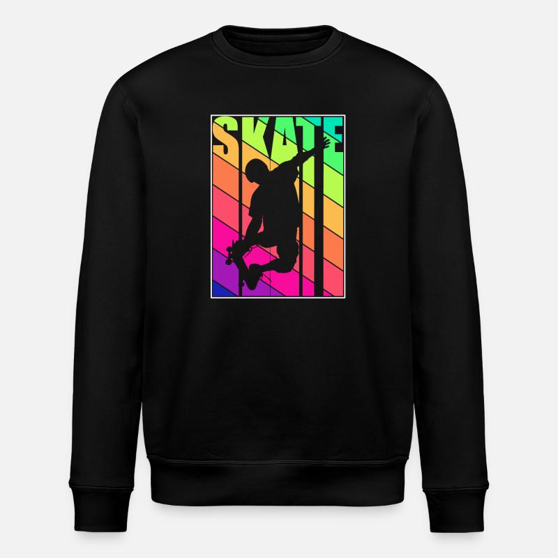 Skateboard - Skate - Sweat bio ROLLER Stanley/Stella Unisexe - noir