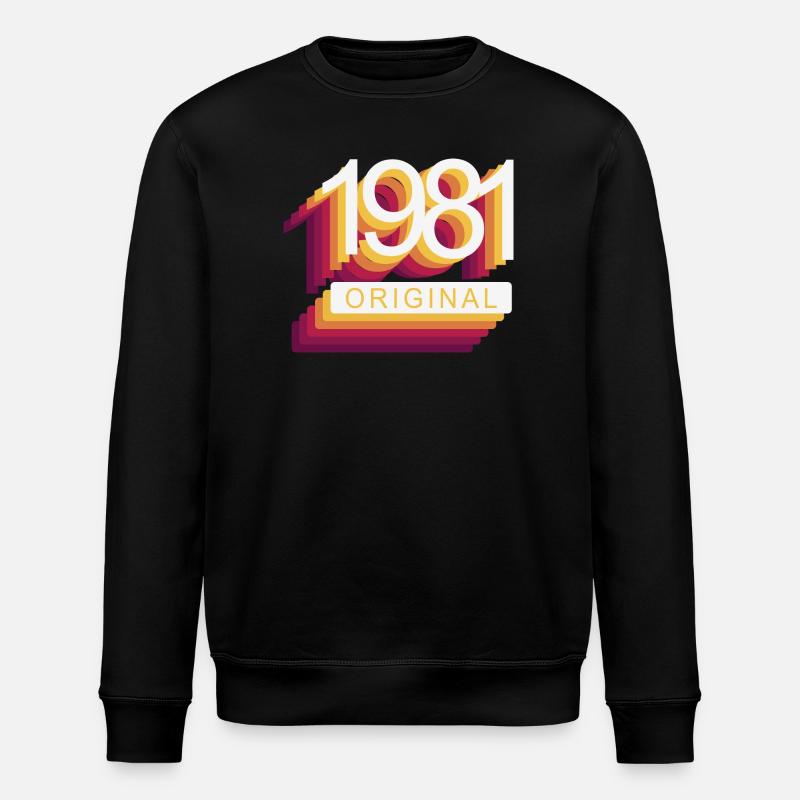 Né en 1981 - Sweat bio ROLLER Stanley/Stella Unisexe - noir