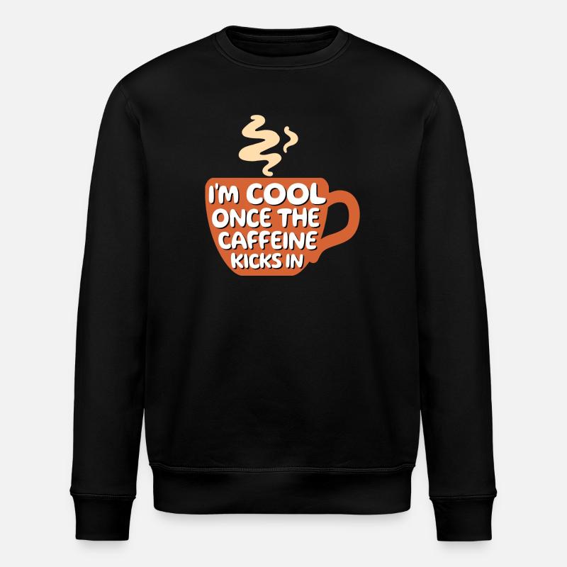 Kaffeeliebhaber Cool Statement Kaffee Kaffeetasse - Stanley/Stella Unisex Bio-Sweatshirt ROLLER - Schwarz