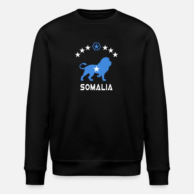 Somalia Löwen Design - Stanley/Stella Unisex Bio-Sweatshirt ROLLER - Schwarz
