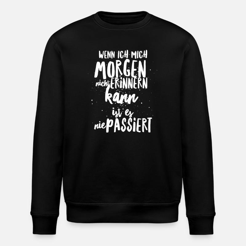 Alcool Saufspruch Malle Party - Sweat bio ROLLER Stanley/Stella Unisexe - noir