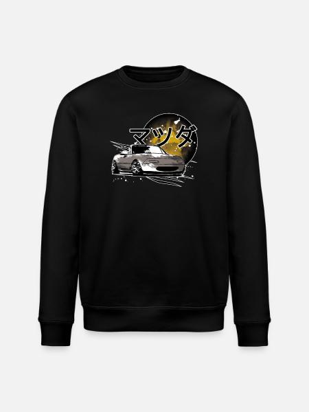 Japanese car Miata Mx5 - Stanley/Stella ROLLER Unisex Organic Sweatshirt - black