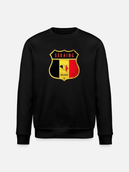 Seraing Belgique Armoiries Drapeaux Design - Sweat bio ROLLER Stanley/Stella Unisexe - noir