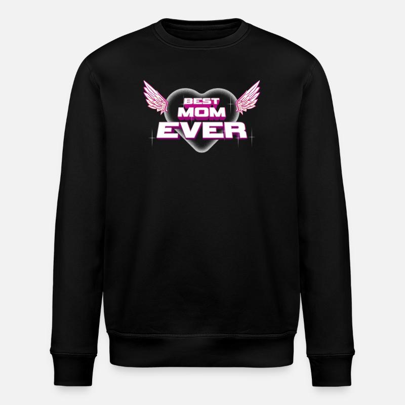 Beste Mutter aller Zeiten - Stanley/Stella Unisex Bio-Sweatshirt ROLLER - Schwarz