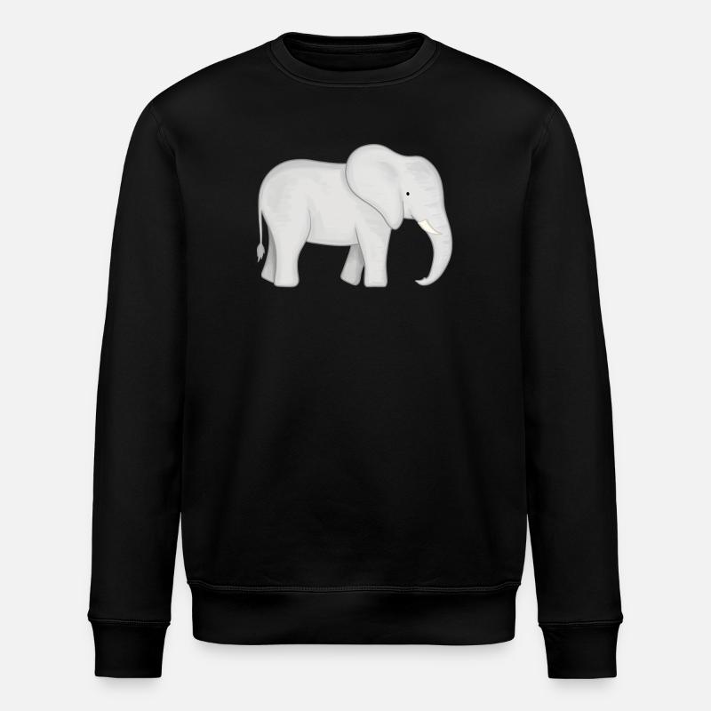 Bébé éléphant - Sweat bio ROLLER Stanley/Stella Unisexe - noir