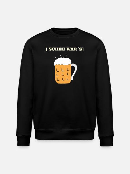 SCHEE WARS BIERKRUG - Stanley/Stella Unisex Bio-Sweatshirt ROLLER - Schwarz