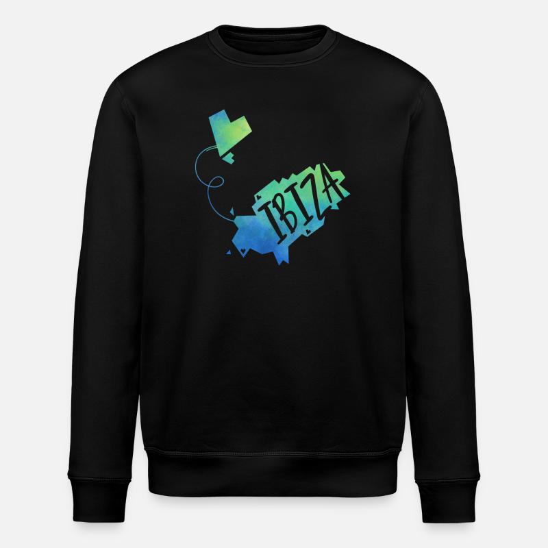 Ibiza - Stanley/Stella Unisex Bio-Sweatshirt ROLLER - Schwarz