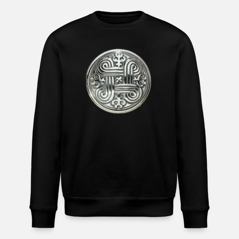 Kaleva Silber Ornament - Stanley/Stella Unisex Bio-Sweatshirt ROLLER - Schwarz